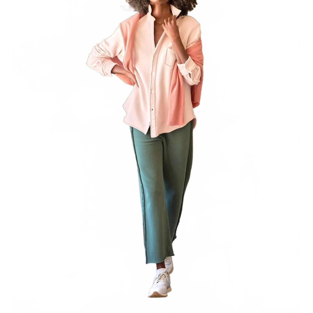 NEW FRANK & EILEEN bella full length sweatpant in rosemary - Picture 5 of 6